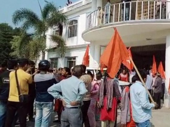 CPI-M gheraoed SDM office in Belonia after CPI-M agents were pushed out of booths